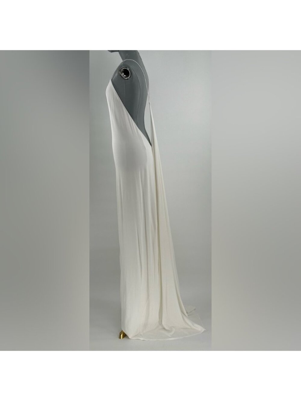 🆕 RAT & BOA 🧿 NWOT Amora Back Draped Jersey Dress, White - Sz S - Picture 4 of 15